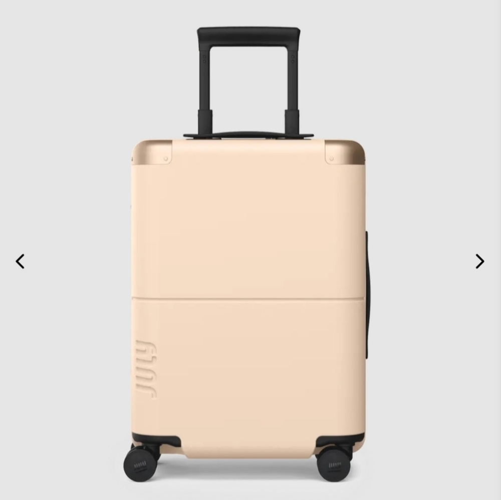 July Carry On Suitcase Sand